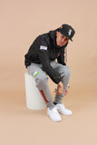 Fresh For Races Everywhere Society Holds Grey Joggers